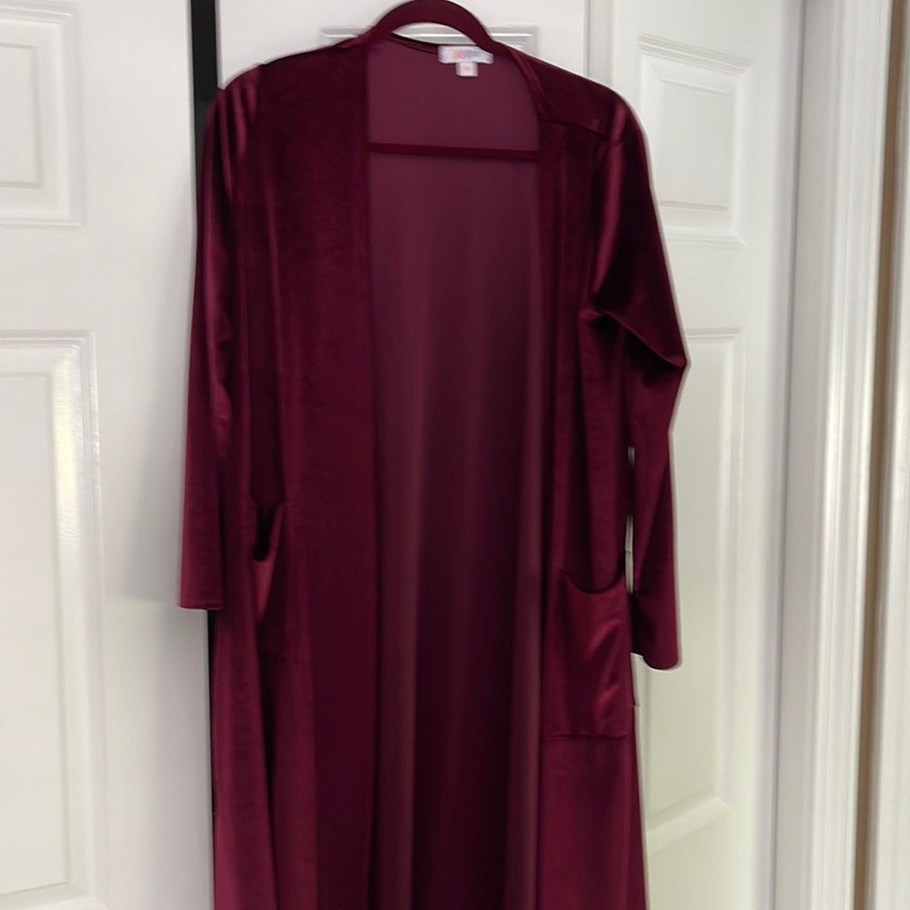 Lularoe velvet Sarah cardigan